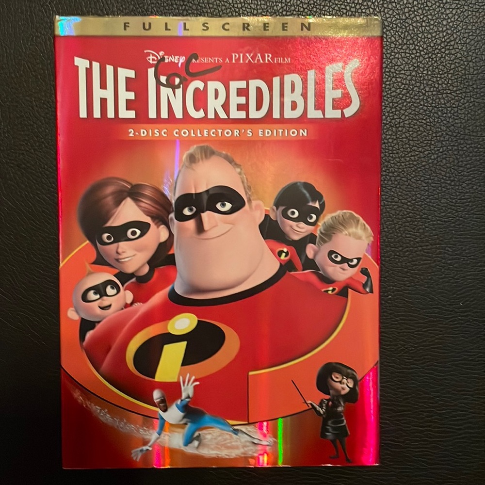 DVD - used, good -The Incredibles by Disney Pixar - 2 Disc Movie bonus material